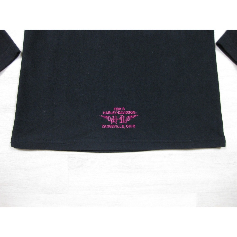 Harley-Davidson Fleece 1/4 Zip Pullover Sweatshirt‎ Women's (M) Motorcycle Biker - Picture 12 of 14